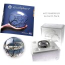 EcoSphere - Aquário da Pesquisa Espacial da NASA - Ecossistema Fechado Artesanal com Camarões - Made in Germany Bola 10 cm